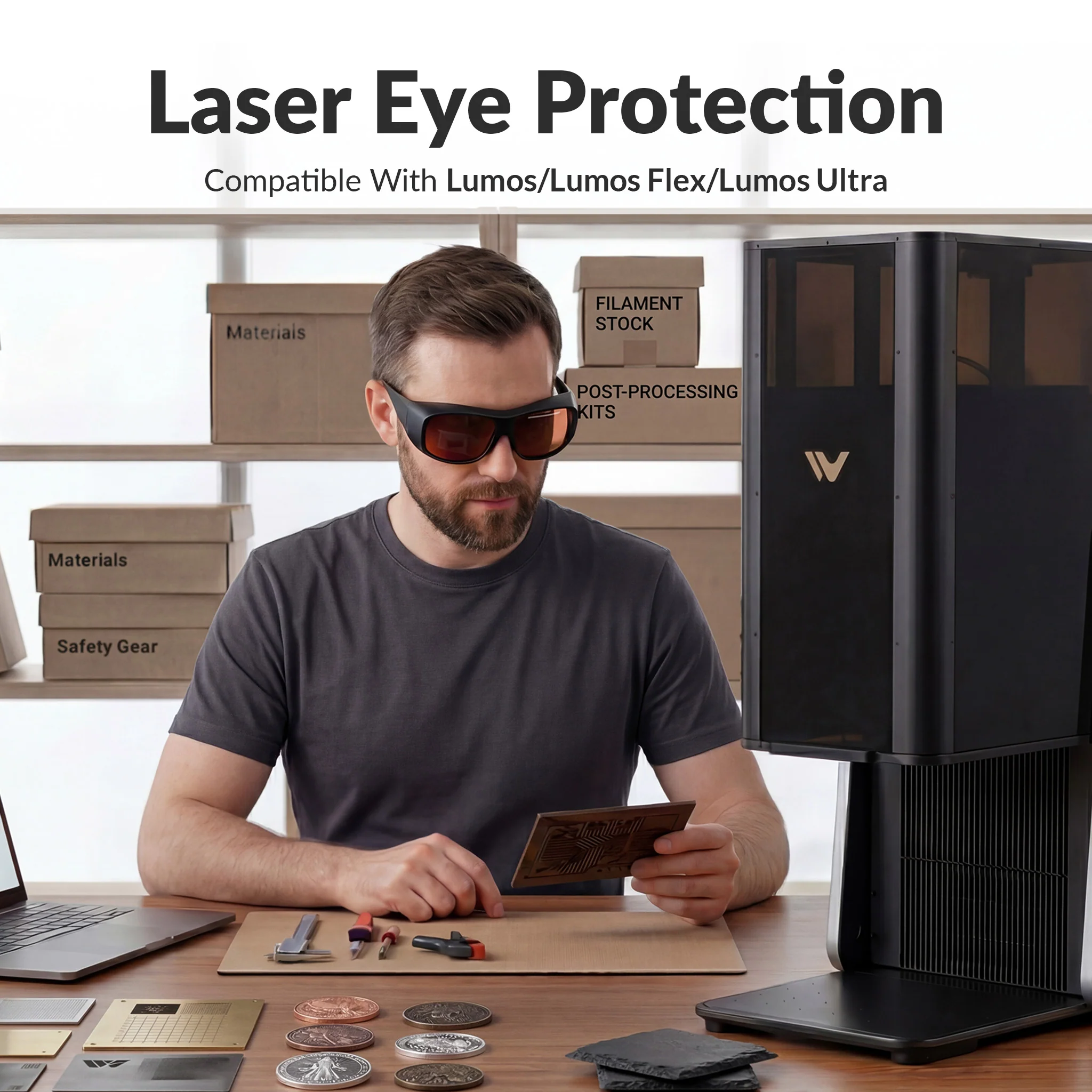 190-550nm & 800-1100nm Laser Safety Goggles - Image 4