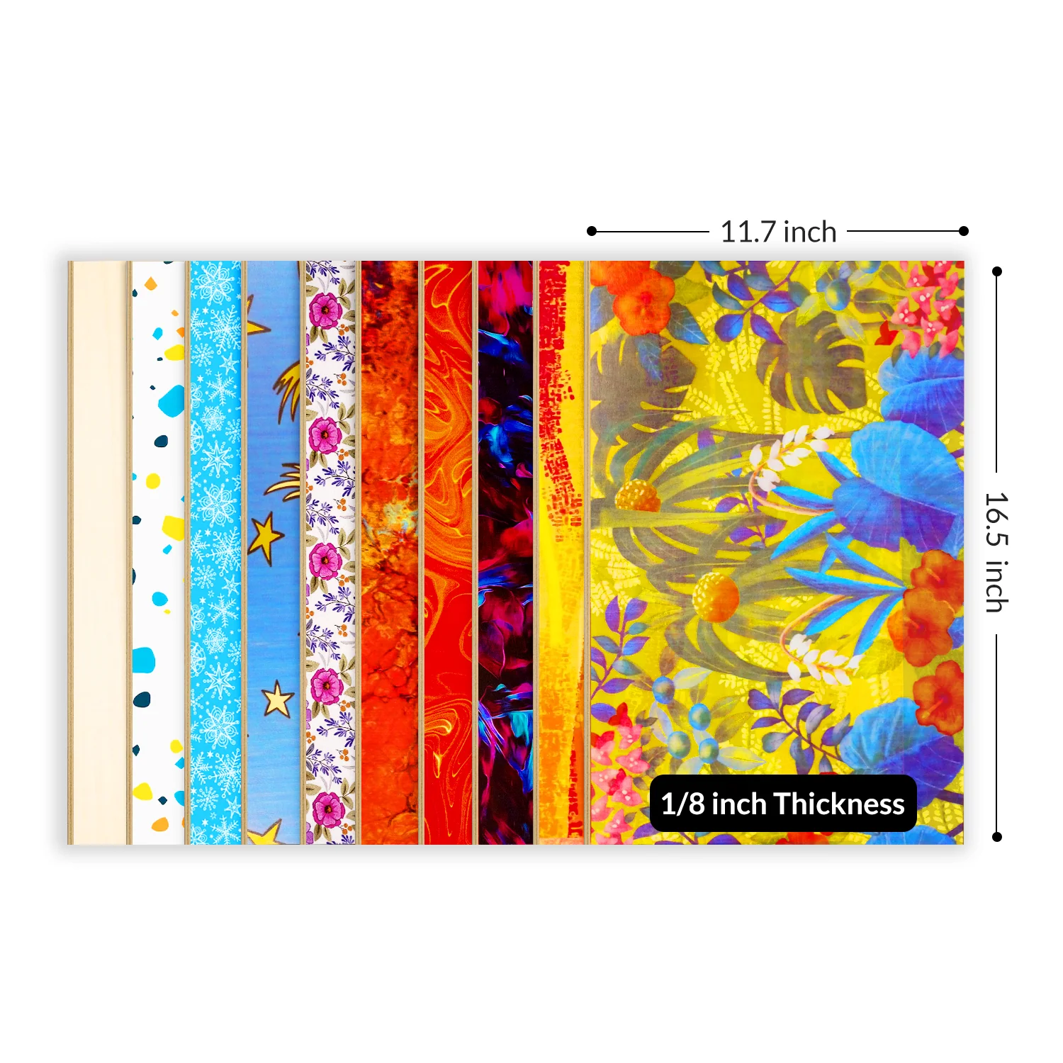 Double-sided UV Ink Printed Patterned Color Plywood - Image 3