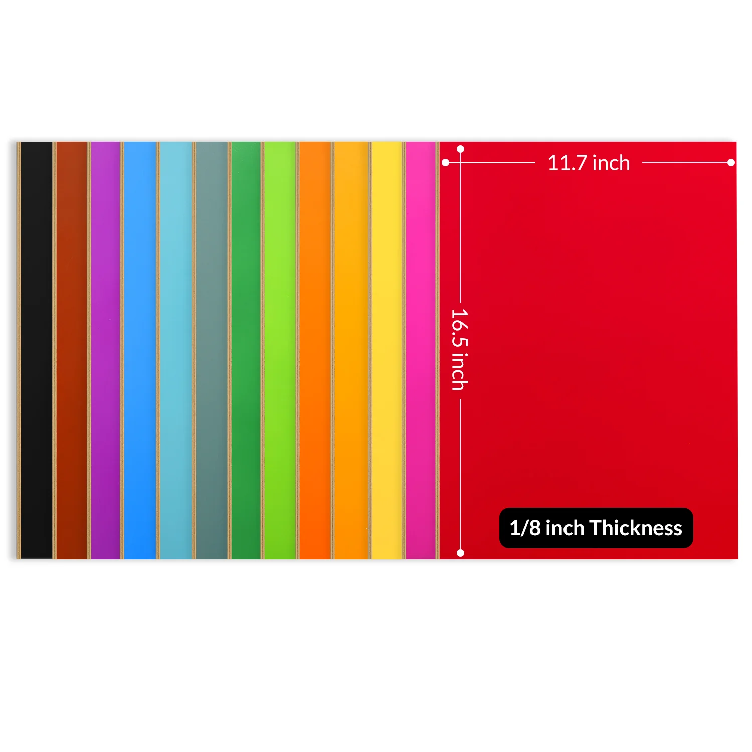 Single-sided UV Ink Printed Solid Color Plywood - Image 3