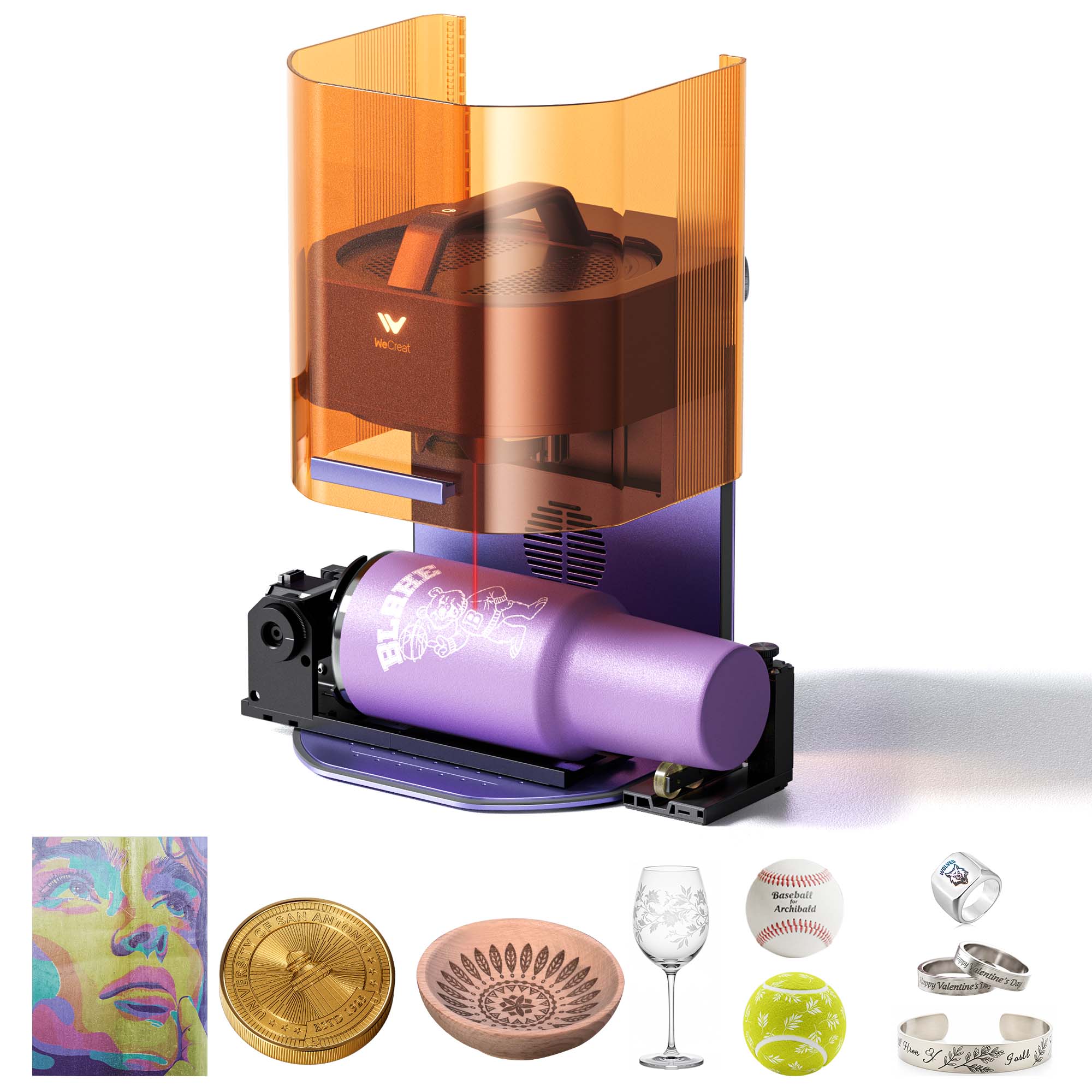 WeCreat Lumos 3W IR & 10W Diode Portable Laser Engraver - Image 6