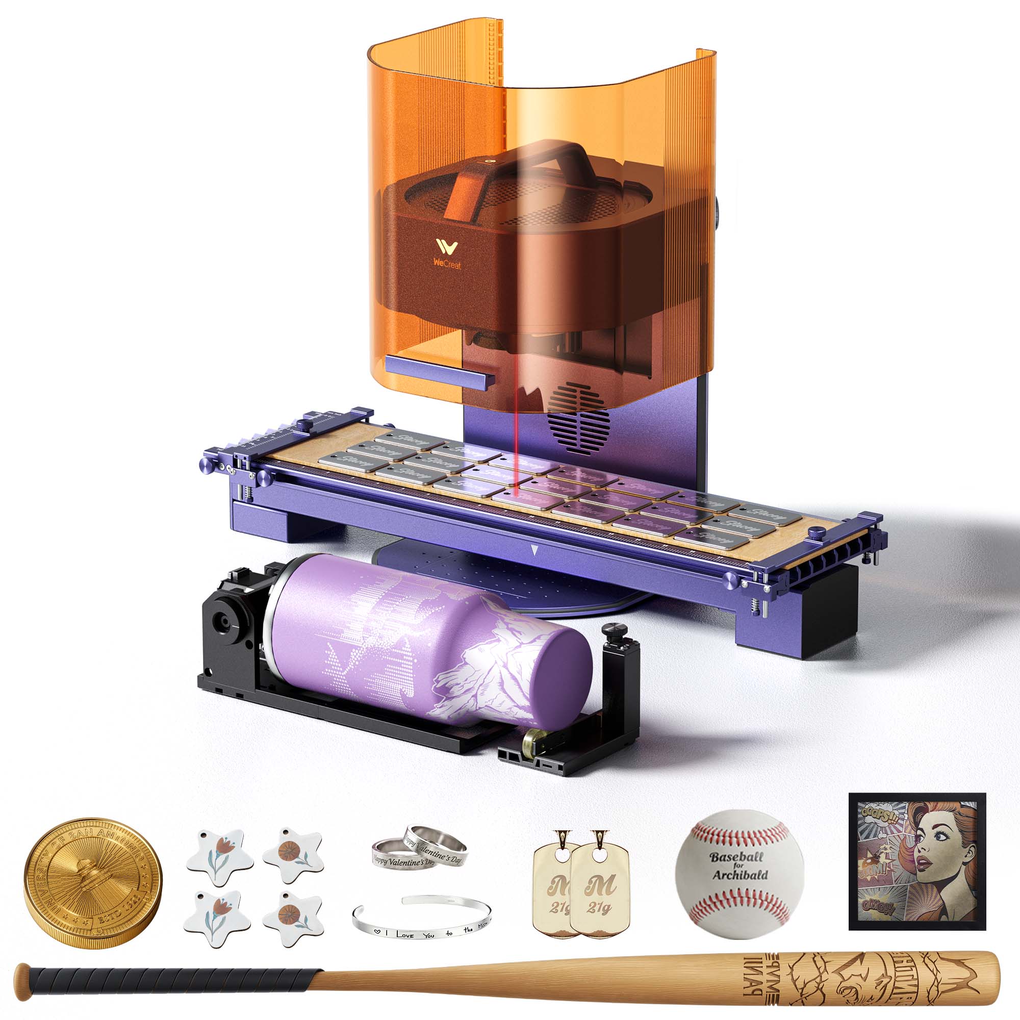 WeCreat Lumos 3W IR & 10W Diode Portable Laser Engraver - Image 7