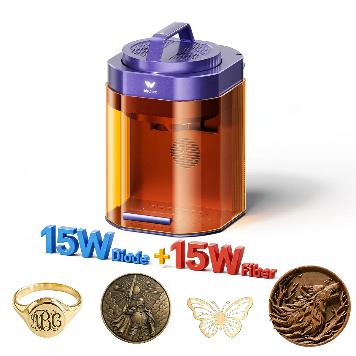 WeCreat Lumos Flex 15W Fiber & Diode Dual Laser Engraver - Image 13